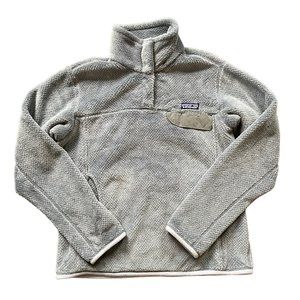 Patagonia Re Tool Snap T Pullover Womens Medium Blue Grey Jacket Fleece Sweater